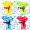 LDUMODUW Mini pistola ad acqua per bambini, 4 pezzi pistola ad acqua piccola trasparente, pistola a spruzzo d'acqua piccola regali estivi piscina spiaggia piscina combattimento con l'acqua per bambini