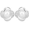 QUADRI - Orecchini Perle Donna - idea regalo Donna Compleanno - Orecchini Argento 925 con Perle Bianche Coltivate d'Acqua Dolce - Confezione Regalo Inclusa