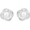 QUADRI - Orecchini Perle Donnai - Orecchini Donna Argento 925