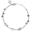 Purelei® Alohi Heart Bracciale - Bracciale doppio petto a cuore in acciaio inox color oro, argento e oro rosa