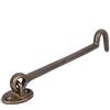 Fdit Gancio cancello e occhiello Chiavistello girevole Finestra di sicurezza in ottone Gancio di sostegno Staffa del vento Porta cabina Gancio Chiusura del gancio del vento Gancio armadio(Bronzo)