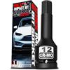KIRXST Chiave a Bussola Esagonale d'Impatto, H12 Presa 1/2 Attacco, CR-MO, per Chiave Dinamometrica, Chiave a Cricchetto e Avvitatore a Batteria