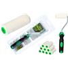 ToolSpace 10 Pezzi Rullo per Pittura - 7 cm Rulli Set Velur Poliacryl con Pelo Corto - Rulino per Verniciatura Verniciare - Ricambio con Manico - Kit Pitturare Pareti Interni Esterni - Superfici