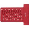Hilitand T60 Righello per la lavorazione del legno T-type Scriber Lega di alluminio Foro Righello Calibro Carpenter Strumento di fissaggio(Red)