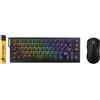 ATTACK SHARK X68 HE Tastiera Magnetica Cablata con X3 Mouse Gaming Wireless, Tastiera Rapid Trigger 8000Hz, Precisione RT di 0,01 mm, Mouse SUPERLIGHT da 49g, Sensore PAW3395, 26000 DPI -Nero