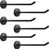 NearMoon Ganci appendiabiti, ganci da parete per appendere cappelli e accappatoi, in acciaio inossidabile 304, resistenti, per garage, bagno, soggiorno, hotel, cucina, garage, confezione da 6 (15,2