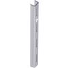 Element System 10000-00005 - Guide da parete, 1 via, 2 pz, 4 misure, 3 colori, lunghezza 50 cm, per mensole da parete, colore:, bianco, alluminio