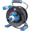 As - Schwabe Xperts - Avvolgicavo da campeggio, 25 m, per esterni, con spina CEE 230 V/16 A/3 poli, 2 prese Schuko e 1 presa CEE - IP44 - Made in Germany I 22176