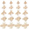 PH PandaHall 20 Pezzo di Fermagli Decorativi per Sacchetti di Api 3D, 5 Fermaglio Decorativo in Ferro, Chiusura A Lucchetto per Borsa Dorata, Chiusura Laccio Rimovibile, Chiusura della Borsa, Spilla