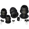 AMAZBEE Butt Plug cavo con cappuccio Dilatatore anale in silicone BDSM Giocattoli sessuali gay Allenatore della prostata Espansore vaginale Dilatatori rettali Speculum per clistere (S+M+L+XL,1)