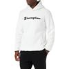 Champion Legacy Outdoor Polar - Hooded Top Felpa con Cappuccio, Bianco Sporco College/Nero, L Uomo FW23
