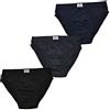Fontana Calze 6 Slip Uomo in Cotone 100% Filo di Scozia. Assortito Misura 4 (tg. 42-44)