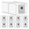 CHAIN PEAK (9 pezzi) X8 PRO OMNI Sacchetti per la polvere di ricambio per ECOVACS DEEBOT X8 PRO OMNI/ T50 PRO OMNI/ T50 MAX PRO OMNI/ X9 Pro Omni/ T80 Omni aspirapolvere, sacchetto sottovuoto al carbone attivo