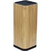 MASMAS Blocco per coltelli, Ceppo coltelli Vuoto，Blocco portacoltelli，supporto per utensili da cucina in acciaio, color argento, con fessure per forbici o oggetti da taglio affilato (10X10X23CM Legno)