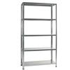 GRIMA Kit scaffale 100x40xh.187 cm 5 ripiani colore grigio - GRIMA F1GN58