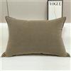 Generic Federa per cuscino in peluche, federa per cuscino per casa, grande cuscino per divano con cerniera invisibile, fodera morbida elastica in vita (dimensioni: 50 x 80 cm, colore: marrone)