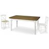 Mar.c.a. Design - Tavolo Allungabile Sala da Pranzo o Cucina, in Legno di Pioppo con Gambe Tornite, Stile Classico Arte Povera, Made in Italy