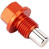 Akozon Tappo Scarico Olio Magnetico, M14 X 1,5 Tappo Scarico Olio Motore Rosso Lega di Alluminio Auto Tappo e Guarnizione di Scarico Olio Vite Bullone Tappo Coppa Olio(M14 x 1,5)