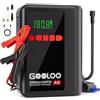 GOOLOO 2500A Booster Avviamento Auto Con 150PSI Compressore, A2 Starter Portatile,12V Avviatore 8-In-1(8L Benzina / 6L Diesel), Gonfiatore Per Pneumatici Cordless Spegnimento Automatico