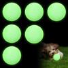 GBKDQQ Glow In The Dark - Palline per cani, 6 cm, in gomma luminose, indistruttibili, per cani di taglia piccola, media e grande