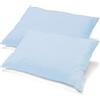 aqua-textil 0011455 Classic Line - Set di 2 federe in Jersey con Chiusura Lampo, 40 x 80 cm, Colore: Azzurro Acqua