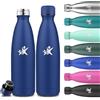 Grsta Borraccia Termica, Borraccia 750 ml, Senza BPA, Borraccia Acciaio Inox, Senza Perdite, Borracce Termiche, Acciaio Inossidabile 18/8, Borracce per Scuole, Campeggio, Viaggio, Uffici, Fitness