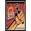 Schatzmix Blechschild Bier More Beer Ice Cold Sold Metallschild Wanddeko 20x30 cm Tin Sign Targa di Metallo da Parete, Lamiera, Multicolore