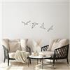 Wallity Hanah Home Elegante set di accessori decorativi da parete in metallo nero (4 pezzi) | 100% metallo, spessore 1,5 mm | perfetto per la decorazione della casa, design moderno e chic