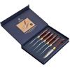 LAGUIOLE HERITAGE Set di coltelli da bistecca set da 6 pezzi - coltelli da bistecca con manico in legno pregiato Pekka - acciaio inossidabile - set di coltelli di alta qualità in confezione regalo