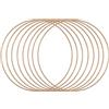Vaessen Creative Anello in Metallo Ø 20 cm x 3 mm 8 Cerchio Decorativo Oro-Filo Metallico, Fiori Secchi, Macramè, Acchiappasogni, Mobile Fai da Te e Decorazioni da Parete, 20 x 20 x 0.03 cm, 8 Unità