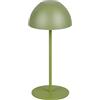 RL LIVE YOUR LIGHT Reality Leuchten Ortiz R55601115 - Lampada da tavolo a LED, batteria esterna, in plastica verde, con LED da 2 Watt, touch On/Off