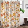 Lovetar Tenda da doccia in stile retrò anni '70 e '60, stile hippie con funghi, stile stravagante, vintage, floreale, lavabile, impermeabile, in tessuto, set di tende da bagno, decorazione artistica