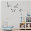 Wallity Hanah Home Elegante set di accessori decorativi da parete in metallo nero (4 pezzi), 100% metallo, 1,5 mm di spessore, perfetto per la decorazione della casa, facile da appendere alla parete
