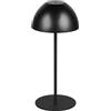 RL LIVE YOUR LIGHT Reality Leuchten Ortiz R55601132 - Lampada da tavolo a LED, in plastica nera opaca, con LED da 2 Watt, touch on/off