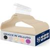 SereneLife Grucce Appendiabiti Antiscivolo in Velluto, 50 Stampelle Armadio, Set di Grucce Resistenti con Gancio Ruotabile a 360 Gradi, Appendiabiti per Felpe, Abbigliamento Bambino