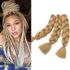 Dcbaboo Extension per Treccine Africane Biondo Scura 60cm 300g Extension Treccine Africane Treccia Capelli Finti per Treccia Capelli Sintetici 3PCS Jumbo Braiding Hair Extension a Treccia