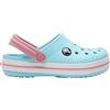 Crocs Crocband Clog K, Zoccoli Unisex - Bambini e Ragazzi, Ice Blue White, 38/39 EU