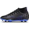 NIKE JR Mercurial Superfly 9 Club, Sneaker Uomo, Black Chrome Hyper Royal, 35 EU
