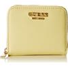 GUESS Laurel Slg Small Zip Around, Borsa Donna, Giallo (Yellow), Taglia Unica