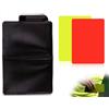Emezddo Set cartellini Arbitro Calcio, cartellini Arbitro Rossi e Gialli in PVC,cartellini di Avvertimento e di espulsione Calcio con Accessori Penna e Borsa,Libretti segnapunti,per Partite di Calcio