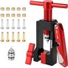 Supaway Bicicletta Tubo Idraulico Raccordo ago Driver Inserimento Strumento con Tubo Idraulico taglierino, Kit tagliatubi Idraulico per Bicicletta - Strumento 2-in-1 per Montaggio Aghi e Taglio Tubi