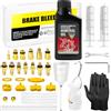 BIBOKLTIY Kit Spurgo Freni per Shimano, Tektro, Magura, Kit Spurgo Freni per Freni Idraulici, Include Adattatori in Ottone e 150ML di Olio Minerale per Freni