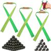 NAYAINOVA Accessori per fionda professionale da caccia, bersagli da caccia, fasce di gomma, palle di fango e accia, per fionda