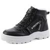 Yeeteepot Stivali Donna Invernali Caldo Scarpe Neve Stivaletti Casual Camminata Stivali Antiscivolo Escursionismo Scarponi Marrone 42 EU = 43 CN
