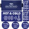 Hilph Coussinets de refroidissement réutilisables 6 Impacco Ghiaccio Gel Riutilizzabile and 1 Sacca in Cotone, Terapie Caldo e Freddo Borsa Ghiaccio Ginocchio, Schiena, Collo, Polsi, Caviglie