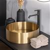 neoro n40 lavabo da appoggio Ø 40 A: 12 cm, BN0734BG, n40 oro spazzolato [Lavabi > Lavabi da Appoggio]