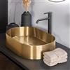 neoro n40 lavabo da appoggio La: 55 A: 11,5 P: 35 cm, BN0737BG, n40 oro spazzolato [Lavabi > Lavabi da Appoggio]