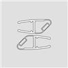 HSK profilo magnetico SET 45° per vetro di 8 mm, E100055-180-8, Universal trasparente [Box Doccia > Accessori per Cabine Doccia]