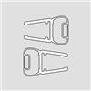 HSK profilo magnetico SET 90° per vetro di 6 mm, E100056-6, Universal trasparente [Box Doccia > Accessori per Cabine Doccia]