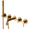 OMNIRES Y miscelatore monocomando, per doccia, Y1237-1SGLB, Y oro spazzolato [Rubinetteria Bagno > Rubinetteria Vasca]